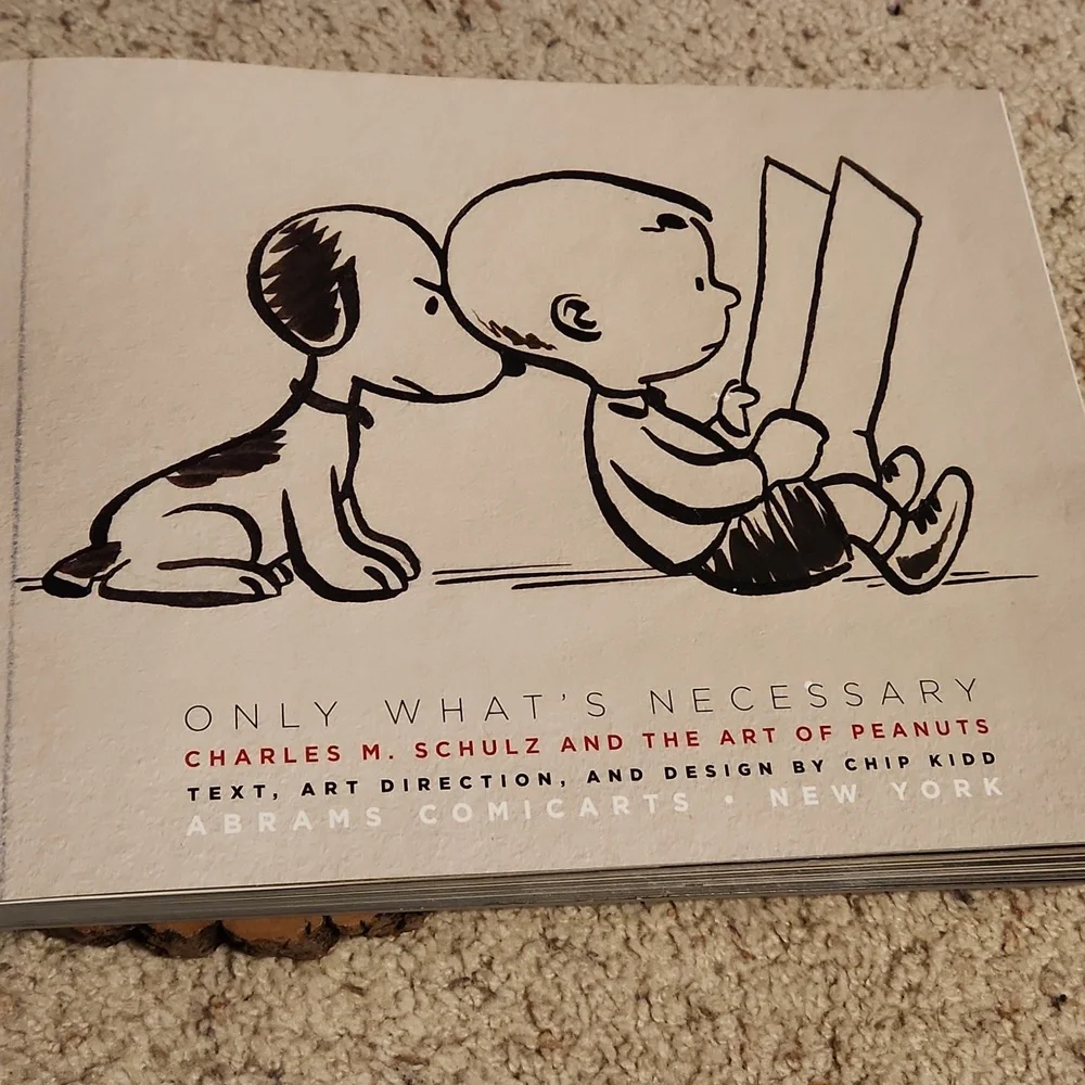 Only What's Necessary Peanuts Charles Schulz Hardcover Book Abrams Comic Arts - Picture 6 of 10